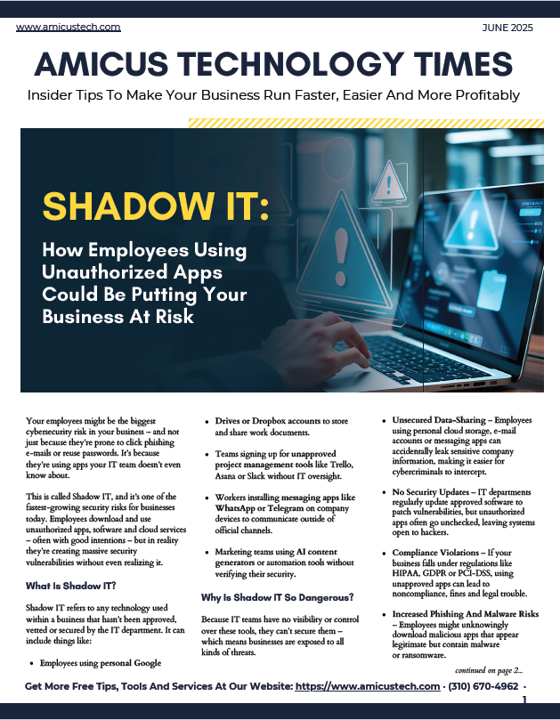 june 2025 amicus technology times cover